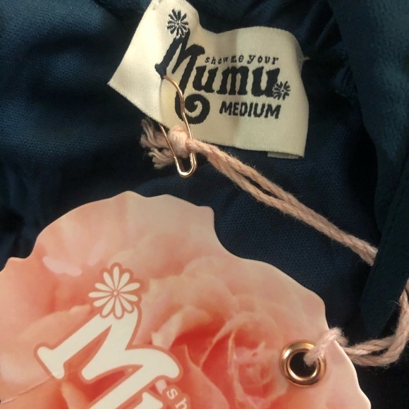 Show Me Your Mumu Ava Maxi Dress Deep Jade Chiffon - Picture 3 of 5